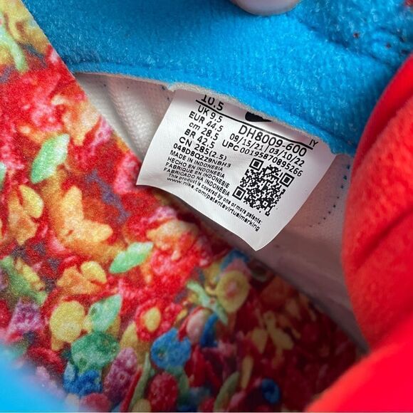 Size 10.5 - Nike Dunk Low x LeBron James x Fruity Pebbles Red - Picture 6 of 9